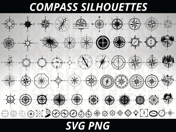 Compass Svg, Nautical Compass Svg, Compass Rose Svg, Compass Png, Nature Svg, Travel Svg, Compass Clipart, Vintage Compass Svg,Adventure svg
