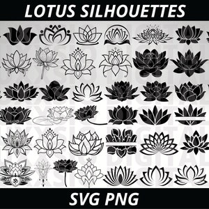 Lotus Svg, Lotus Flower Svg, Flower Svg, Namaste Svg, Spiritual Svg, Lotus Png, Floral Svg, Svg Files for Cricut, Png, Mystical svg, Lotus