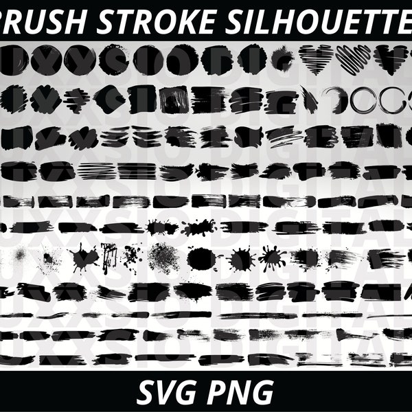 Brush Stroke Svg, Paint Brush Svg, Paint Stroke Svg, Paint Splatter Svg, Brush Stroke Clipart, Brush Stroke Png, Splatter Svg, Brush Strokes