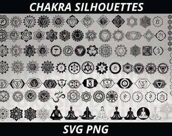 Chakra svg, Meditación svg, Espiritual svg, Chakras Svg, Mandala svg, Namaste svg, Geometría sagrada svg, Mantra svg, Símbolos Chakra svg,Chakra
