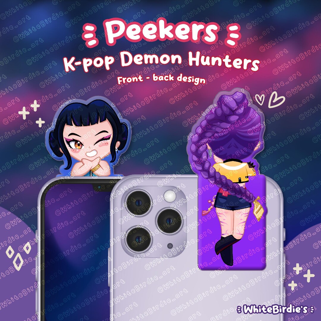 Kpop Demon Hunters Peekers - Rumi, Zoey, Mira & Derpy Hipper - Etsy