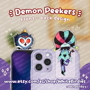 Helluva Boss Demon Peekers: Stolas, Blitz, Fizz, Asmodeus hipper