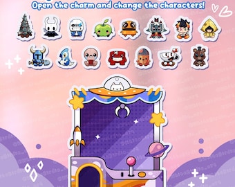 Indie Claw Machine Openable Shaker Charm + 3 free pieces!