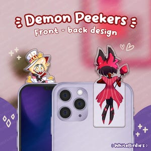 Hazbin Hotel Demon Peekers - Alastor & Lucifer