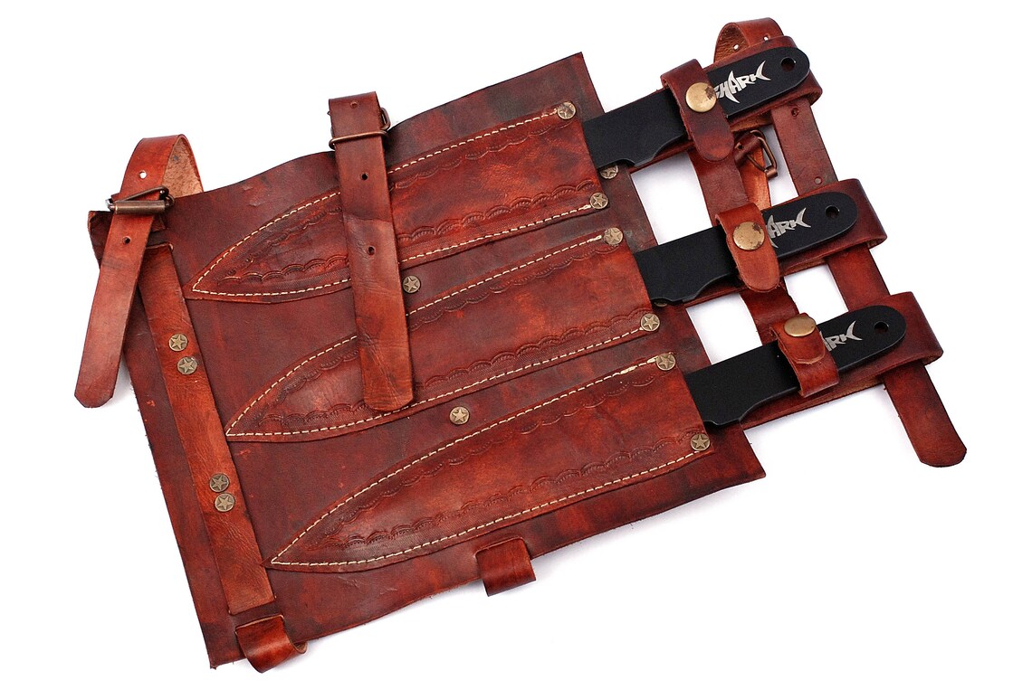 Handmade Throwing Knives Set With Leather Pouch. Etsy