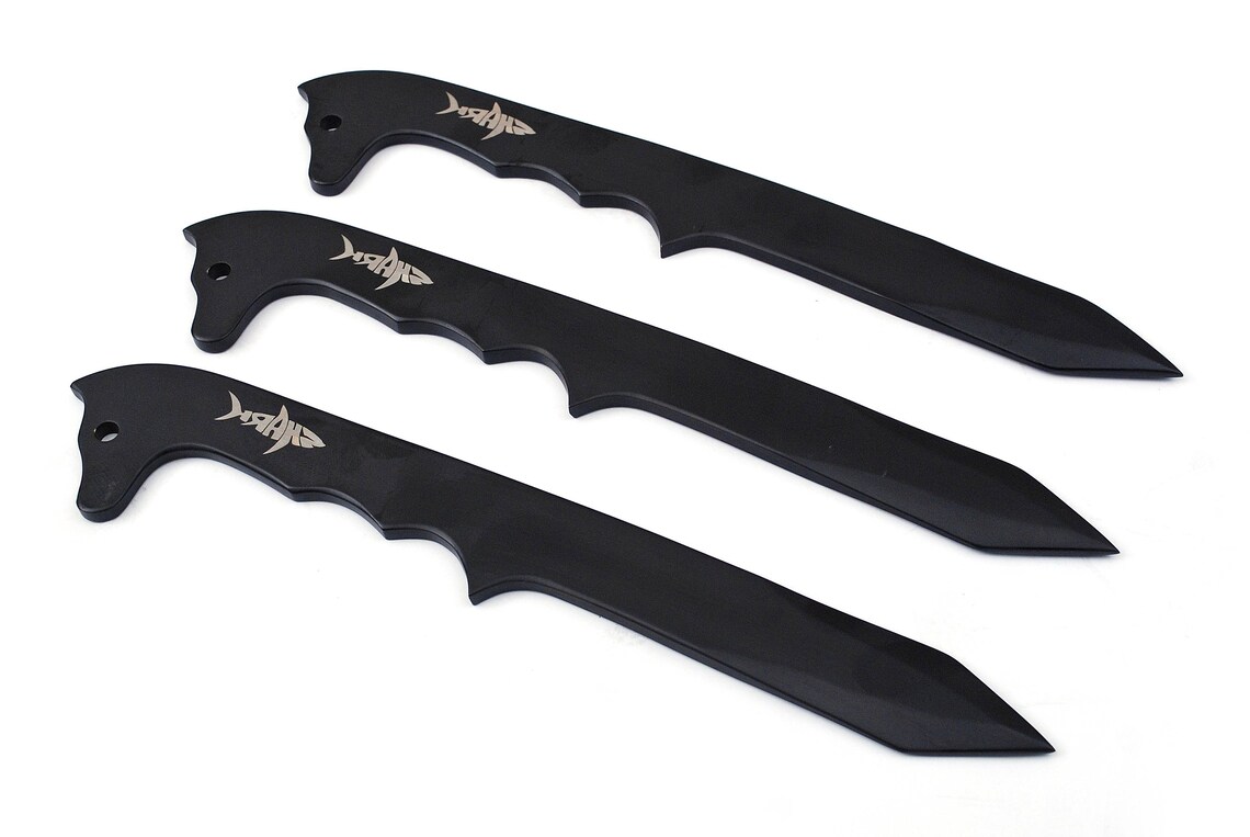 Handmade Throwing Knives Set with Leather Pouch. Etsy