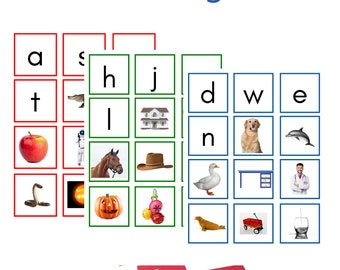 Montessori Letter Sound to Picture Matching Cards (preschool, prereading activity)