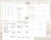 Montessori Planner | Unit Study Planning Template | Reading Log Template | Weekly Lesson Planning Template | Homeschool Planner