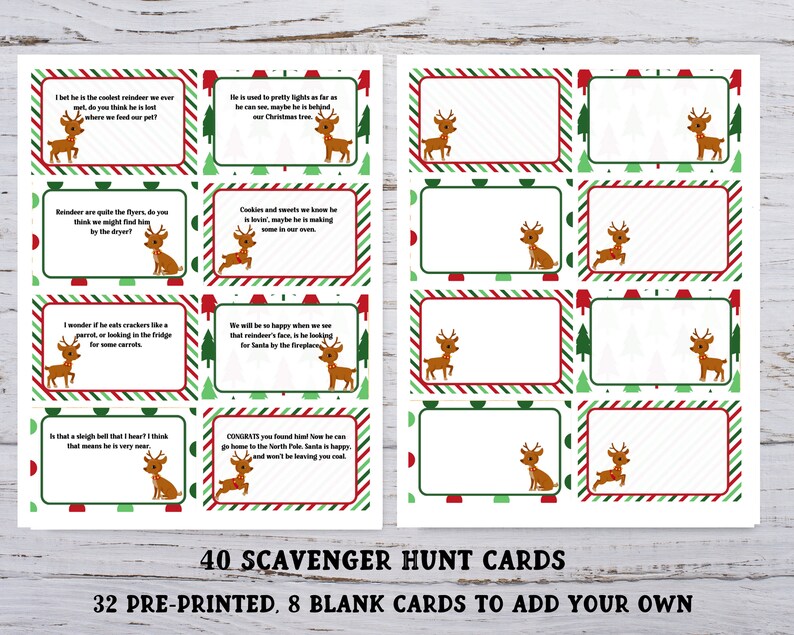Indoor Christmas Treasure Hunt, Christmas Scavenger Hunt for Kids, Christmas Treasure Hunt Clues, Printable Christmas Activity image 5
