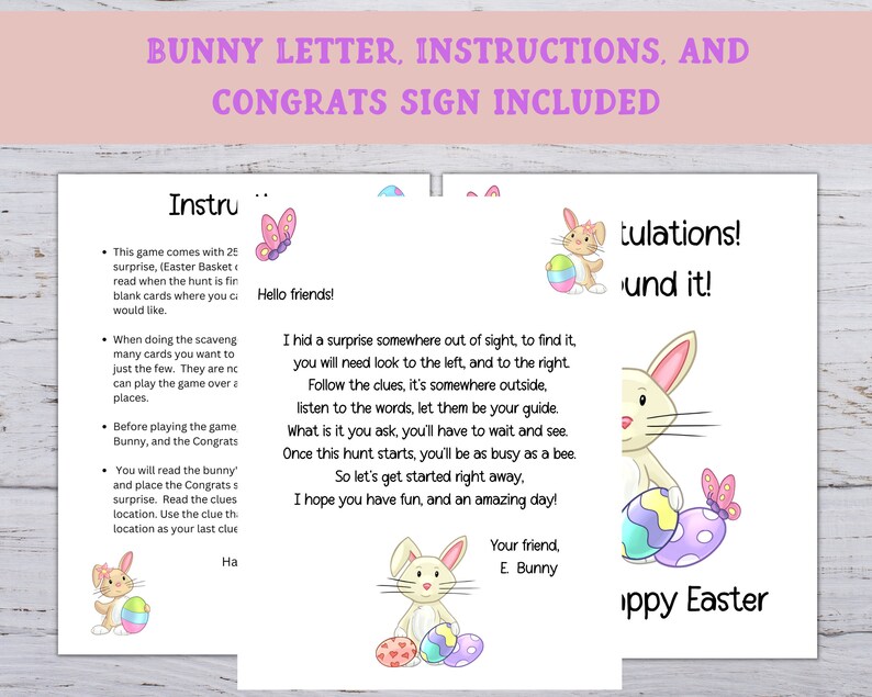 Easter Outdoor Scavenger Hunt, Printable Easter Treasure Hunt, Kids