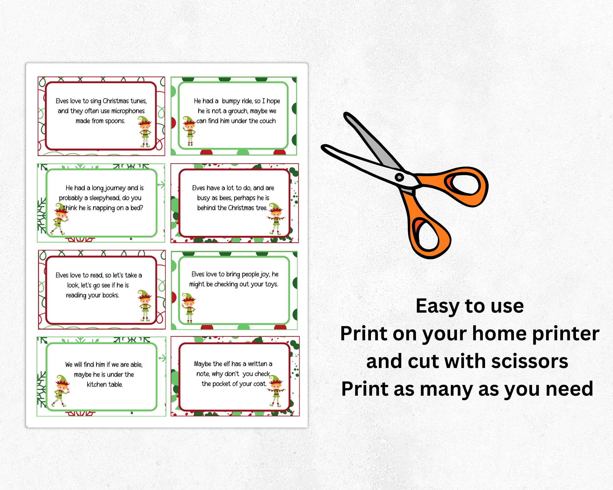 Indoor Christmas Scavenger Hunt, Christmas Treasure Hunt, Find the Elf ...