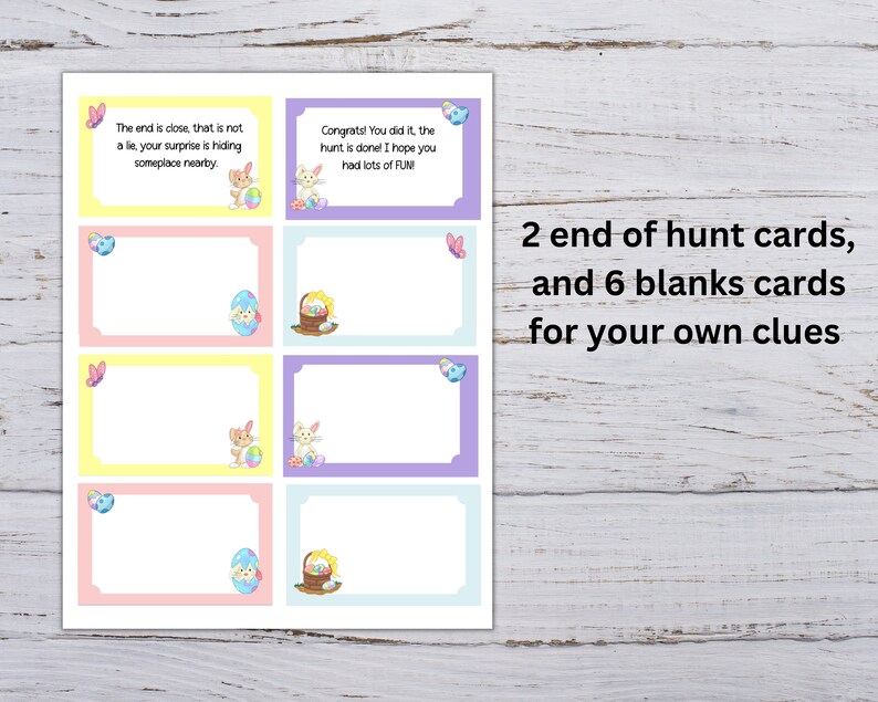 Easter Outdoor Scavenger Hunt, Printable Easter Treasure Hunt, Kids