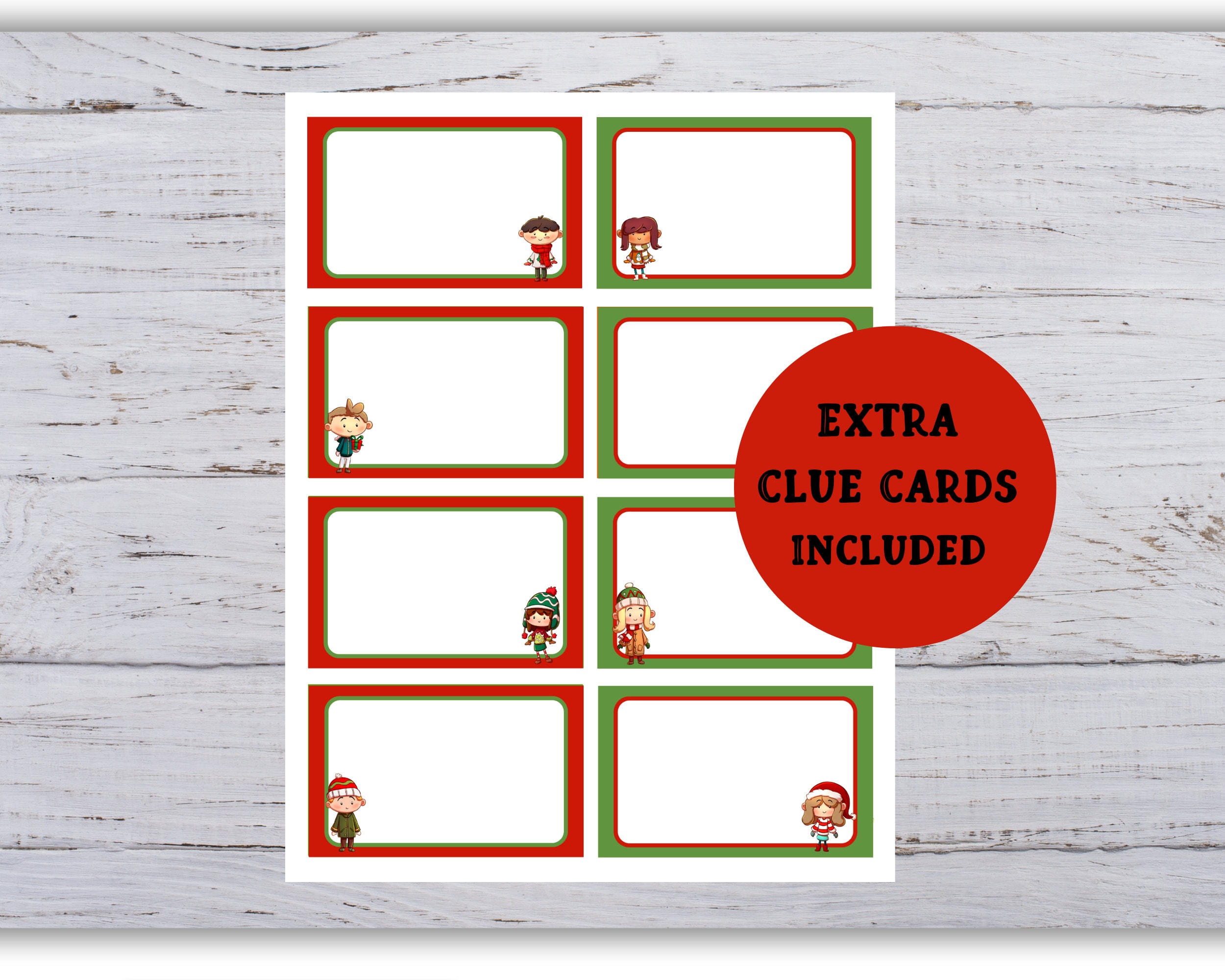 Printable Indoor Christmas Scavenger Hunt, Christmas Treasure Hunt ...