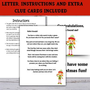 Christmas Elf Treasure Hunt Game, Hidden Elf Scavenger Hunt, Girl Elf ...