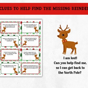 Indoor Christmas Treasure Hunt, Christmas Scavenger Hunt for Kids, Christmas Treasure Hunt Clues, Printable Christmas Activity image 4