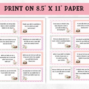 Mother's Day Treasure Hunt, Printable Mother's Day Game, Mother's Day Gift Hunt, Treasure Hunt Clue Cards image 4