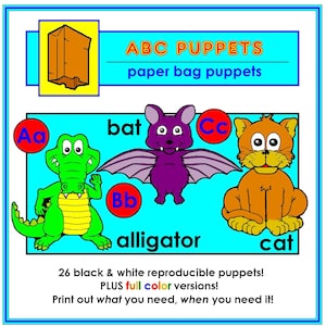 ABC Papiertüten - Eine für jeden Buchstaben des Alphabets