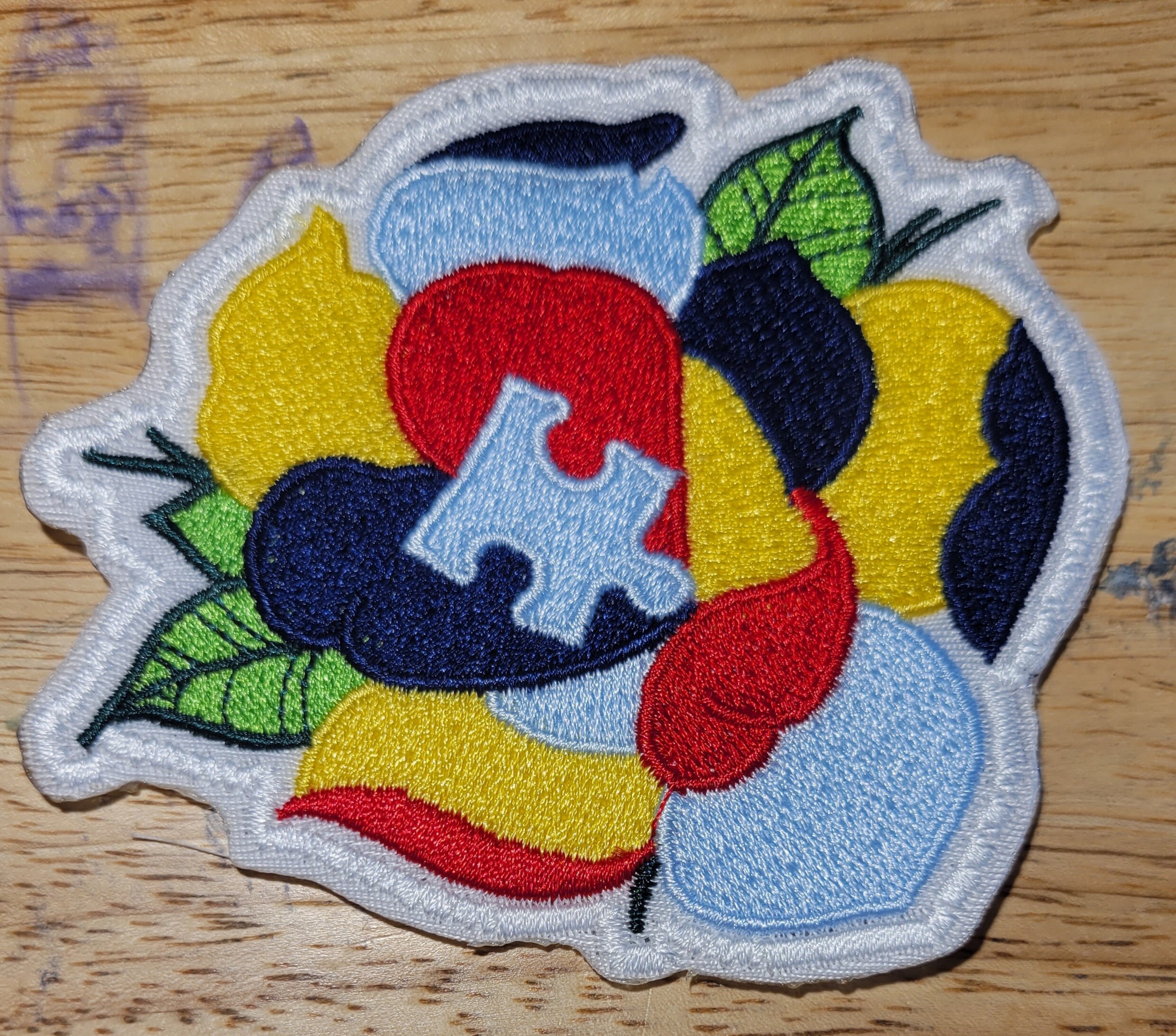 Autism Awareness Rose Iron On/sew on Patch 10443 Etsy UK