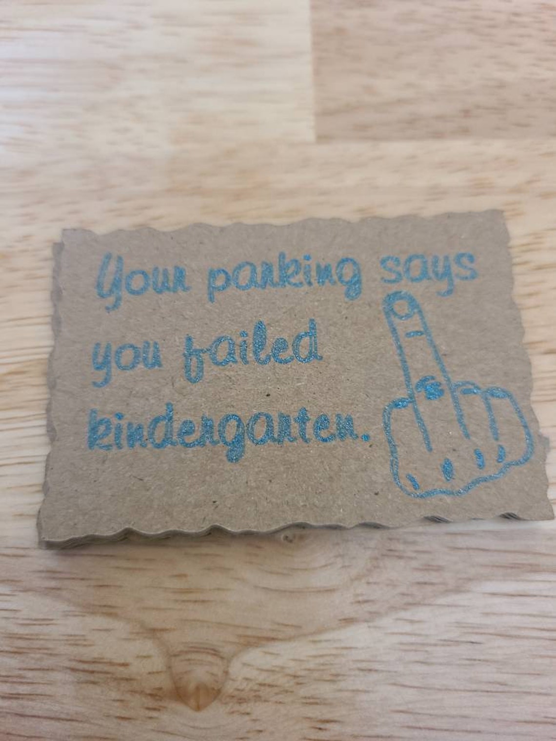 Parking Card set of 12 Etsy