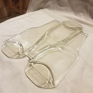 Slumped bottle serving tray