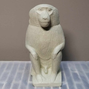 Egyptian Monkey THOTH monkey god of wisdom Artifact Carved Sculpture Statue Museum Reproduction Alva authentic