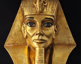 Egyptian Pharaoh Artifact Carved Sculpture Statue 6.5" AGI Artisans Guild International authentic E157G