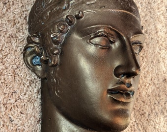 Roman Greek Delphi charioteer bust sculpture museum reproduction Louvre