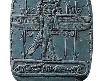 Egyptian Bes Panthée Sculpture reproduction art 8.5" Museum Reproduction Louvre authentic-L16