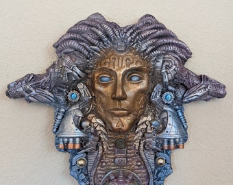 Medusa Techno wall plaque