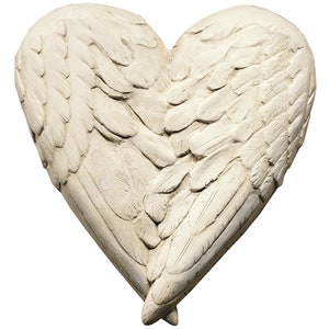 Love HEART wall sculpture plaque 10"