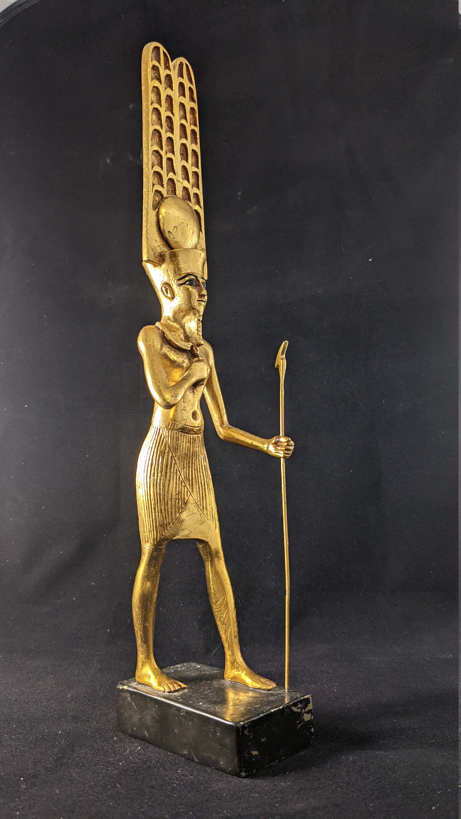 Egyptian Amun Ra god Artifact Carved Sculpture Statue Etsy