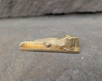 Brass Alligator Brooklyn Museum Authentic Statue