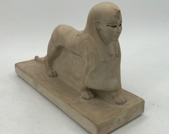Egyptian Sphinx Tutu lion protector god Sculpture museum reproduction art 13.75" Museum reproduction MMA Metropolitan Museum Art authentic
