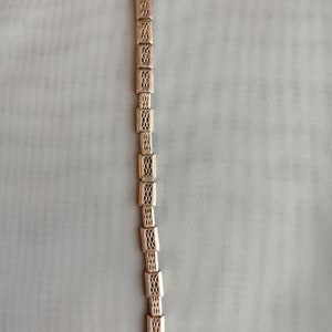 Vintage Art Deco Filigree 12k White Gold Filled Expansion Watch Band