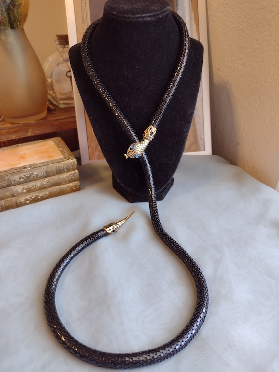 Snake statement necklace discount