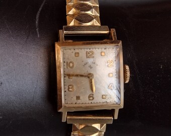 Vintage Lady Elgin 14k Gold Filled Wrist Watch and 10k Gold