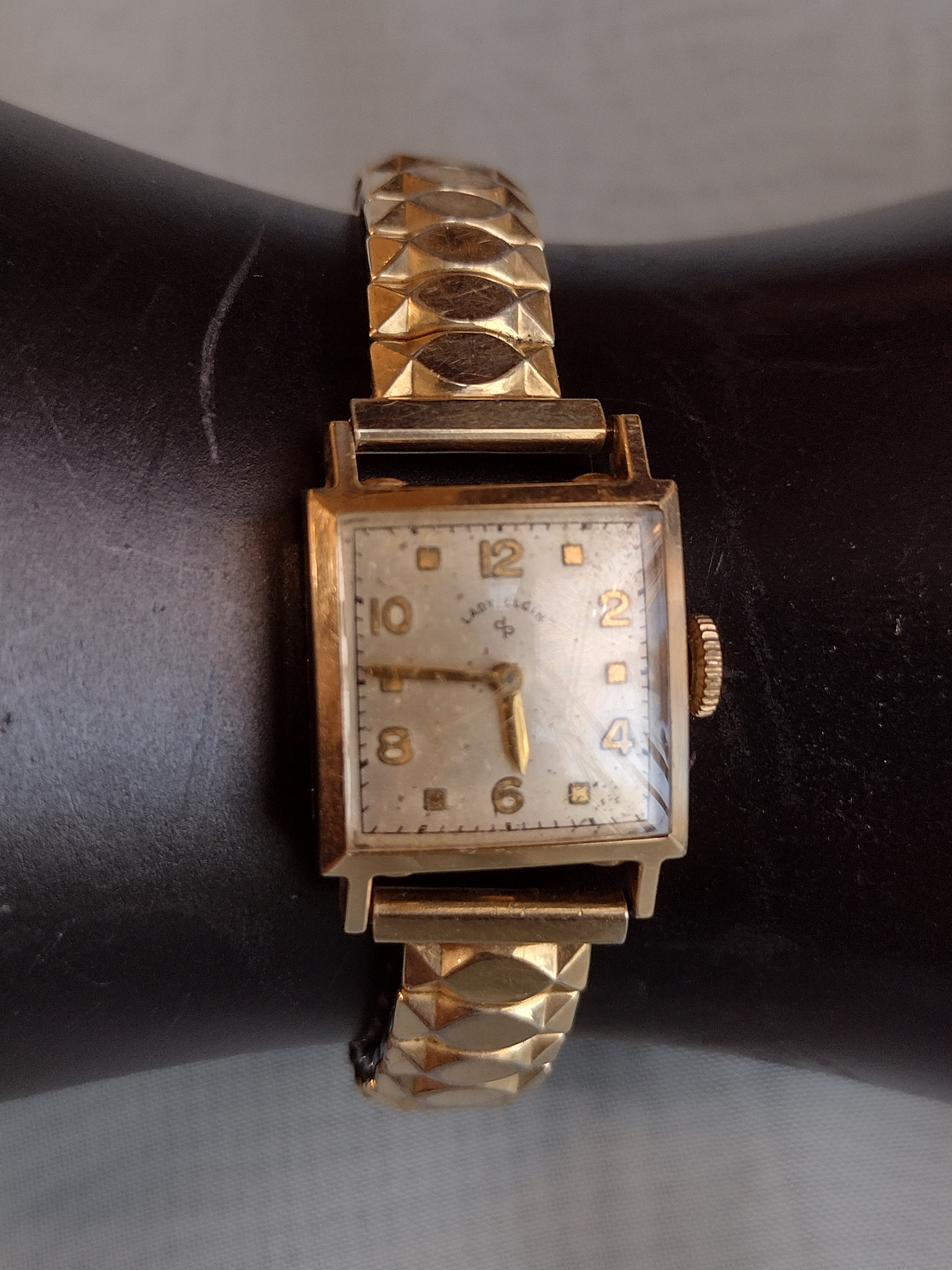 Vintage Lady Elgin 14k GF Watch and 10k GF Speidel Band With