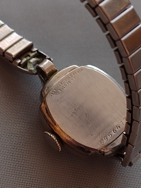 Vintage Bulova 10k Rolled Gold Plate Wrist Watch … - image 5