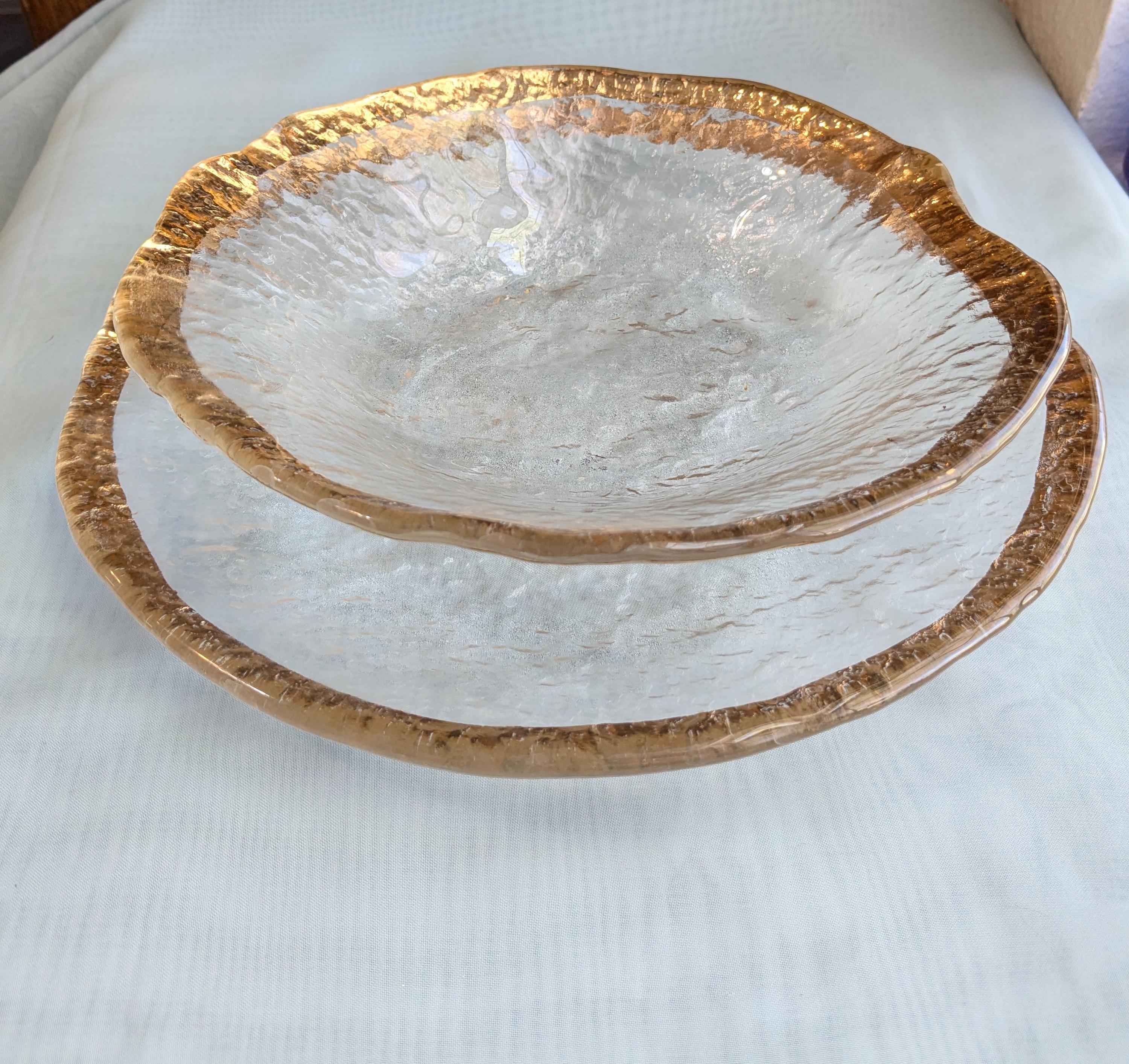 IVV ハンドメイド イタリア製 ガラス 大皿 IVV イタリア製 ガラス プレート 大皿 食器 マグノリア 28cm 赤