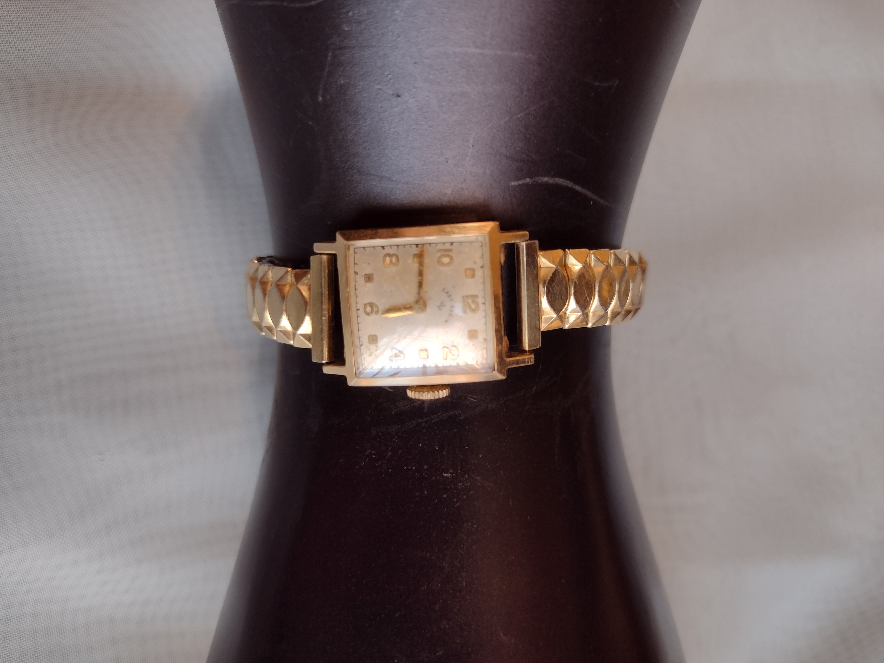 Vintage Lady Elgin 14k GF Watch and 10k GF Speidel Band With