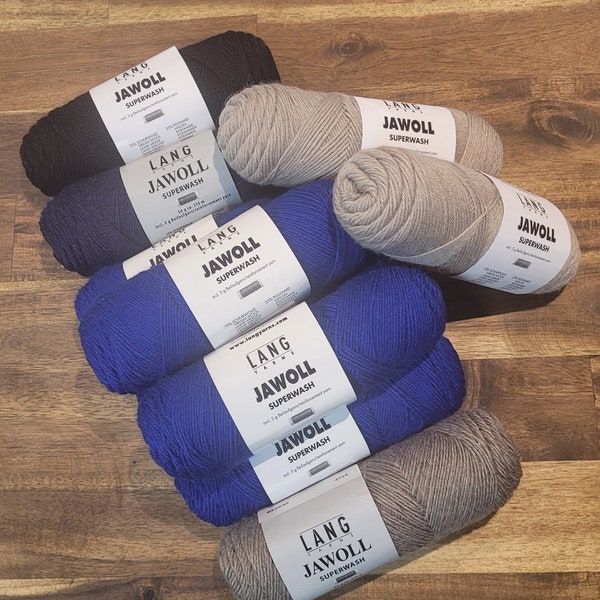 Sockenwolle 10tlg. Set Jawoll superwash LANG YARNS 95,00EUR/kg