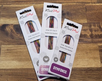 KnitPro Symfonie needle game set 3 sizes - 2.50 x 15 cm - 2.25 x 15 cm - 2.5 x 10 cm