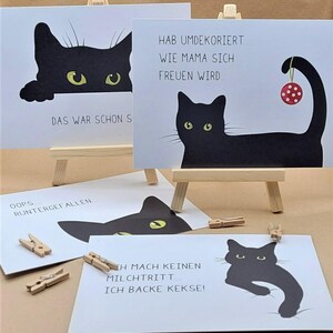 Cartolina con motivi di gatti