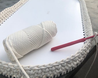 Basket Bottom Wood for Crocheting; Large Size Wooden Floor; Base Board for Baby Change Basket 70 cm & 84 cm (27,5 or 33 inches)