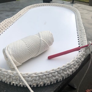 Basket Bottom Wood for Crocheting; Large Size Wooden Floor; Base Board for Baby Change Basket 70 cm & 84 cm (27,5 or 33 inches)