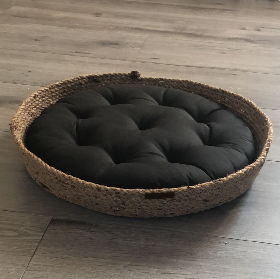 Cat and Dog Bed Cat Dog Basket Round Pet Basket Etsy