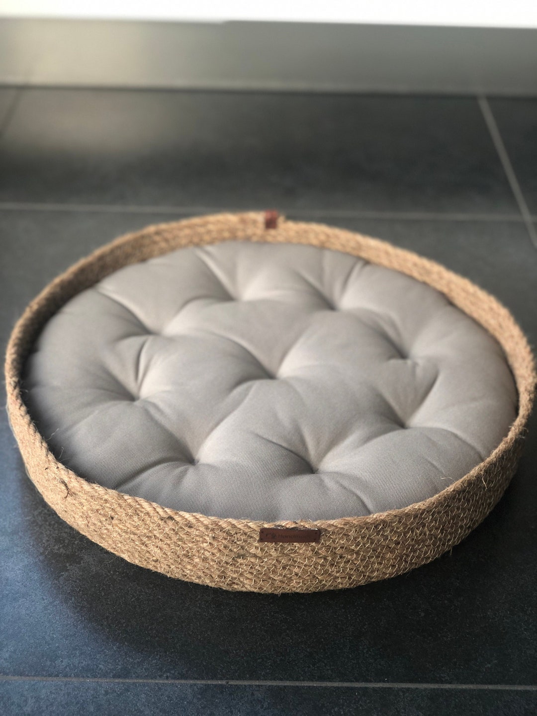 Cat and Dog Bed Cat Dog Basket Round Pet Basket Etsy