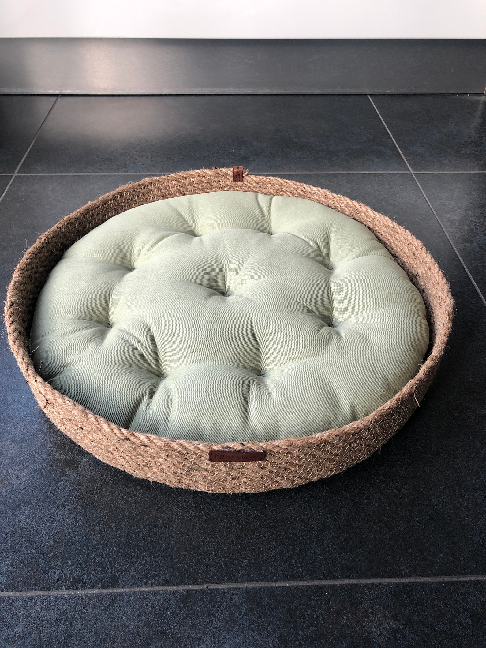 Cat and Dog Bed Cat Dog Basket Round Pet Basket Etsy