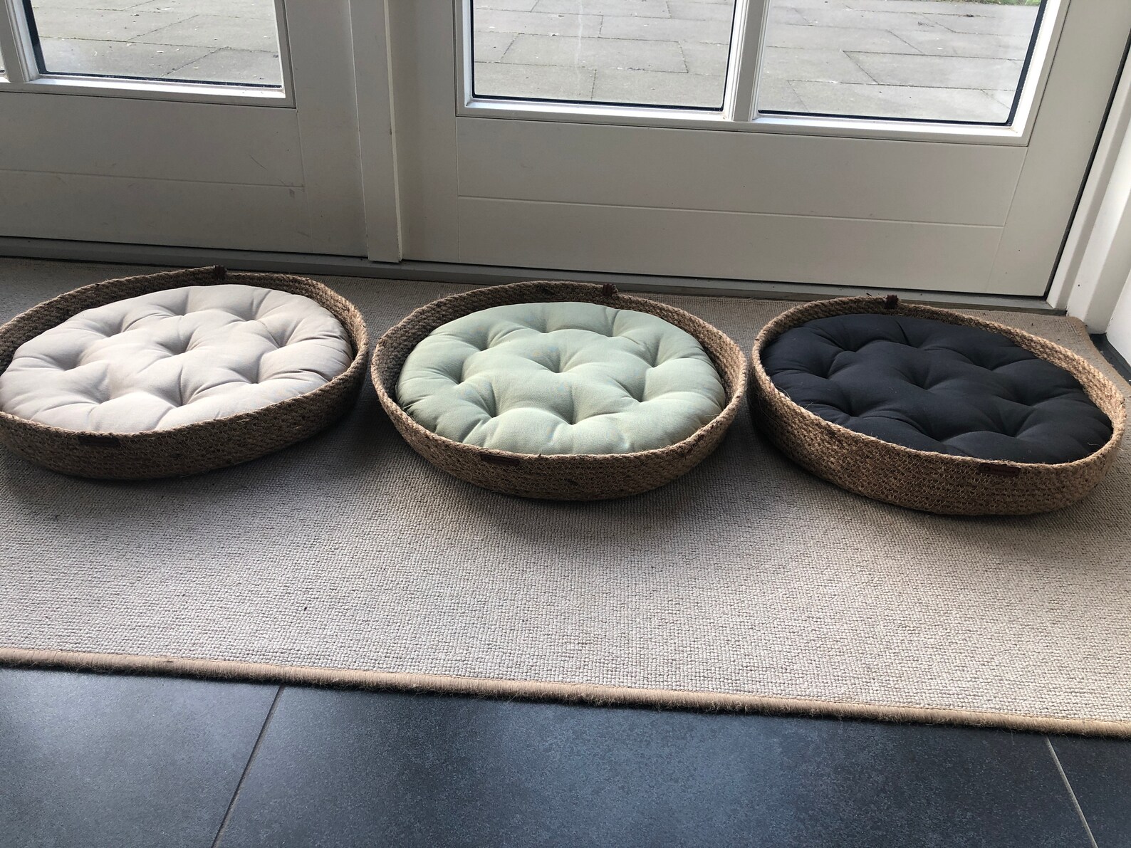 Cat and Dog Bed Cat Dog Basket Round Pet Basket Etsy