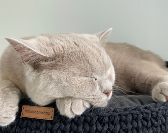 Cat and Dog Bed available in 45 Colours; Wood Base Cotton Side Cat Dog Basket; Pet basket; Handmade Environmental Friendly Cat & Dog Bed